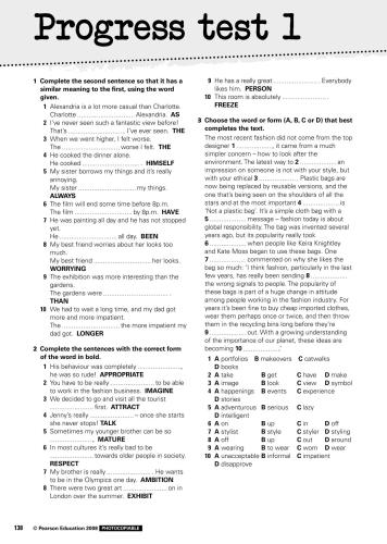 Activate! B1 Plus Tests with Answer Key