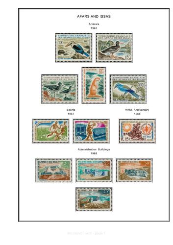 Album de Timbre Colonies Franḉaises, DOM&TOM