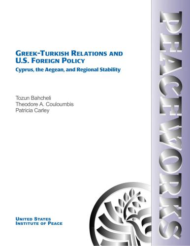 Foreign Policy. Cyprus, the Aegean, and Regional Stability