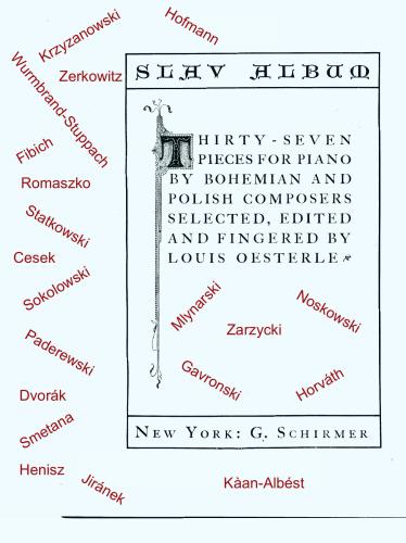 Album of Slav Piano Music, 37 Pieces for piano by Bohemiam and Slav composers
