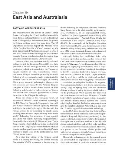 The Military Balance 2005-06, Ch. 06.East Asia and Australasia