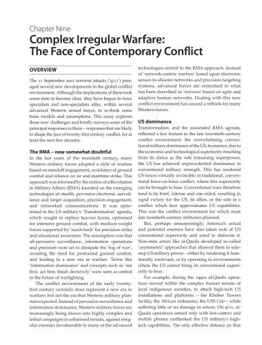 The Military Balance 2005-06, Ch. 09 Complex Irregular Warfare