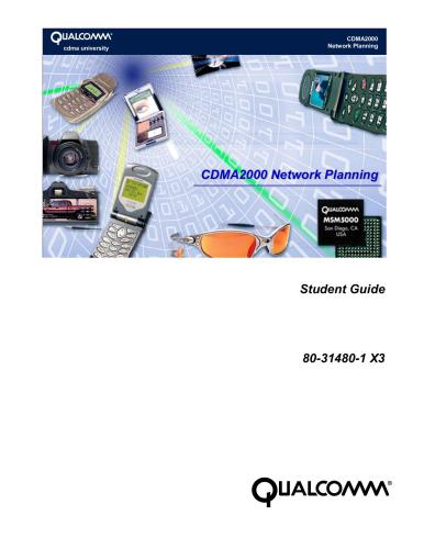 CDMA 2000 Network planning