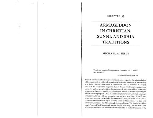 Armageddon in Christian, Sunni and Shia Traditions