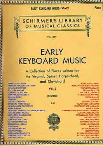 Early Keyboard (Piano) Music, Volume 2. Edited by Oesterle, Louis
