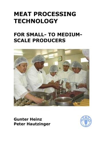Meat Processing Technology for Small- to Medium-Scale Producers