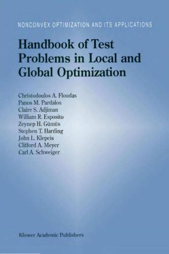 etc. Handbook of Test Problems in Local and Global Optimization