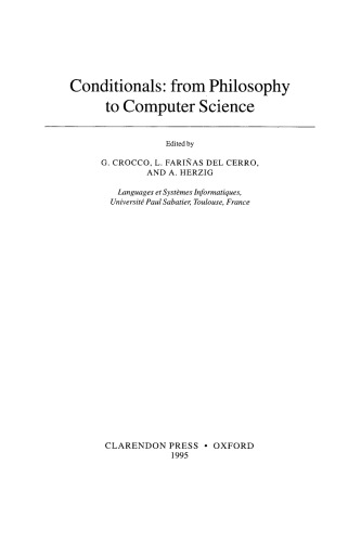 Conditionals: From Philosophy to Computer Science