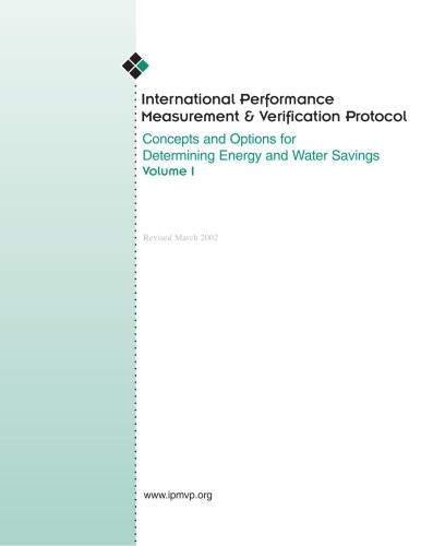 Concepts and Options for Determining Energy and Water Savings