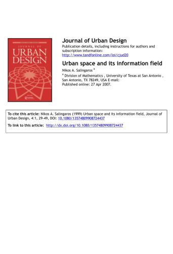Urban space and its information field
