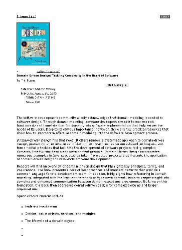 Domain-Driven Design - Tackling Complexity in the Heart of Software