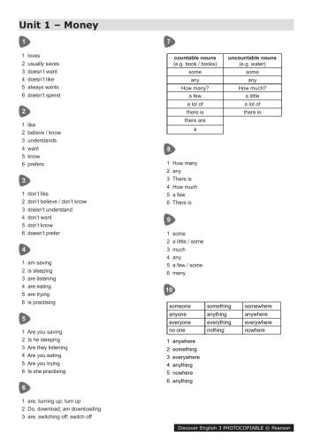 Discover English Extra Grammar Worksheets