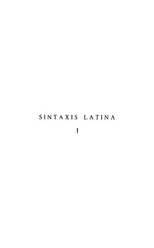 Sintaxis latina I