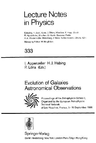 Evolution of Galaxies Astronomical Observations
