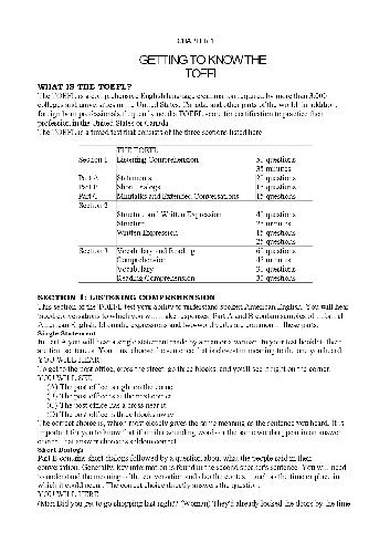 Essential Words for the TOEFL