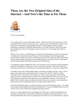 These Are the Two Original Sins of the Internet - And Now's the Time to Fix Them