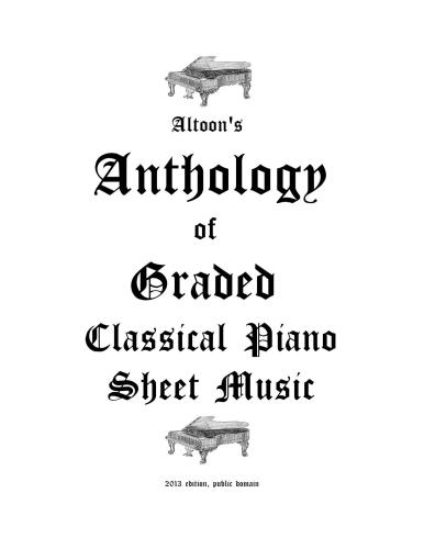 Altoon's Anthology of Graded Classical Piano Sheet Music