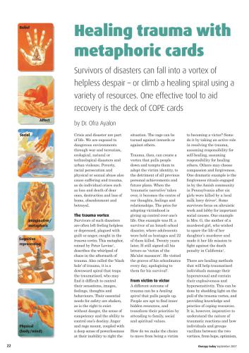 Healing trauma with metaphoric cards