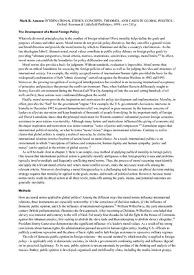 International Ethics: Concepts: Theories, and Cases in Global Politics