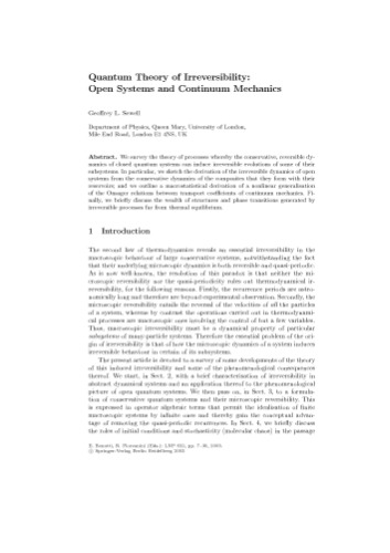 Irreversible Quantum Dynamics