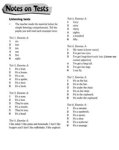 Excellent! Starter, 1, 2 Tests