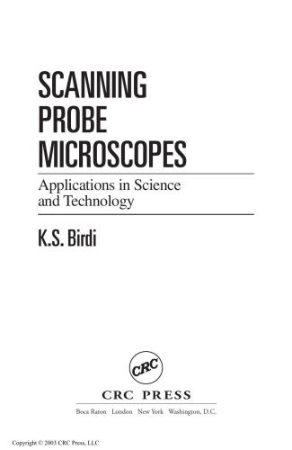 Scanning probe microscopes. Application in science and technology
