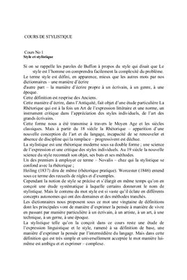 Стилистика французского языка