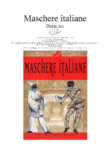 Maschere Italiane