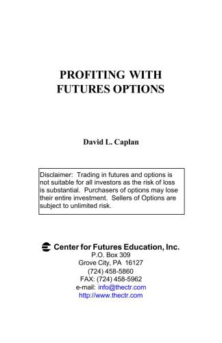 Caplan Profiting with futures options