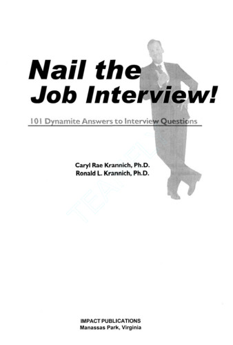 Nail the Job Interview!: 101 Dynamite Answers to Interview Questions