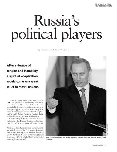 Russia's political players