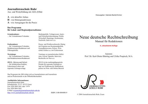 Neue deutsche Rechtschreibung