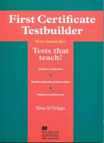 First Certificate Testbuilder
