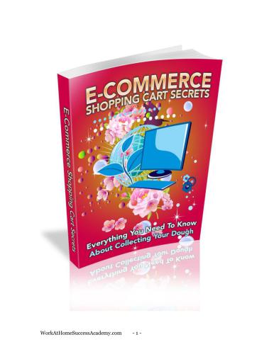 E-commerce Shopping Cart Secrets. Everything you need to know about collecting your dough