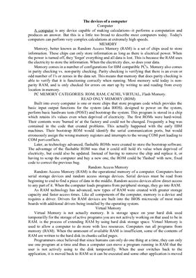 4600 знаков - The devices of a computer