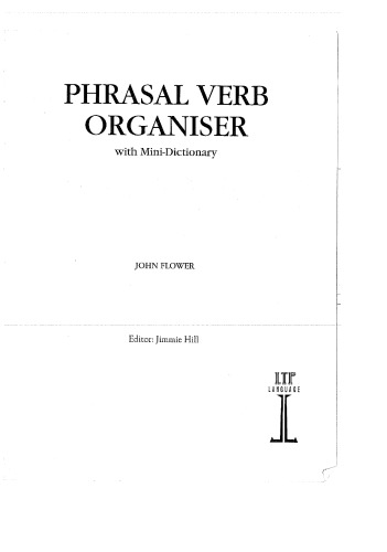 Phrasal Verb Organiser: With Mini-Dictionary