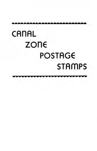 Canal Zone Postage Stamps