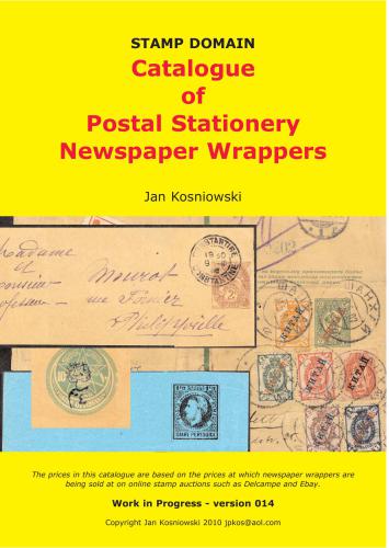 Catalogue of Postal Stationery Newspaper Wrappers