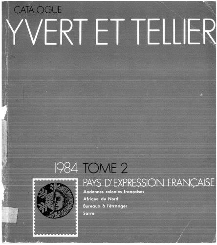 Catalogue 1984 - Pays D`Expression Francaise (Tome II)