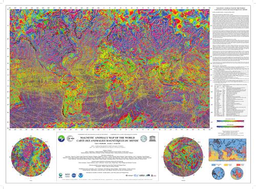 Magnetic anomaly map of the World