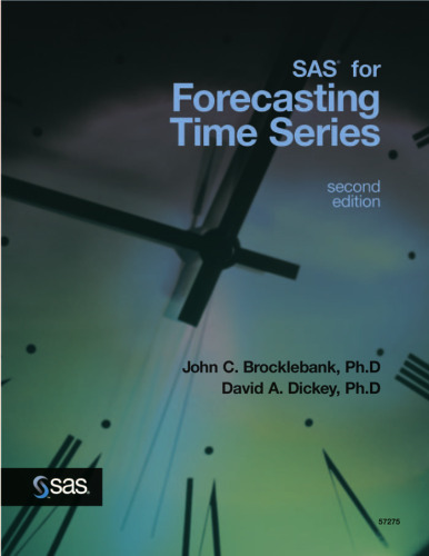 SAS for Forecasting Time Series