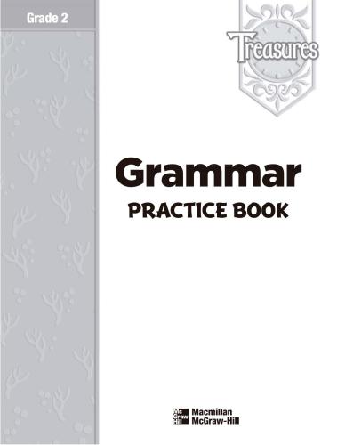 Treasures (Language Arts, Grade 2) - Grammar Practice Book