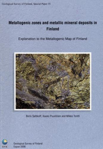 Metallogenic zones and metallic mineral deposites in Finland