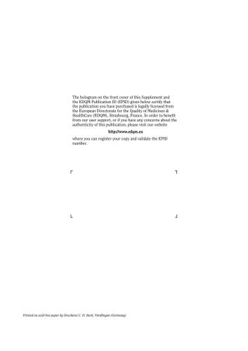 European Pharmacopoeia 6.0, suplement 6.1 / Европейская фармакопея 6.0, дополнение 6.1