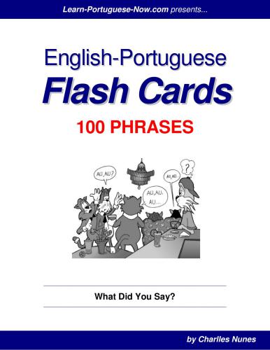 English-Portuguese Flash Cards - 100 Phrases