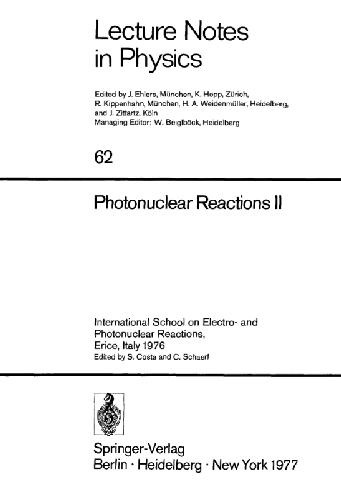 Photonuclear Reactions II