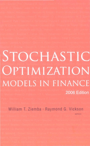 Stochastic Optimization Models in Finance
