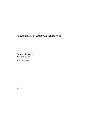 Fundamentals of electrical engineering