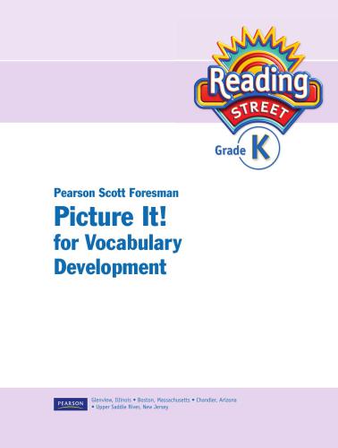 Picture It! for Vocabulary Development (Kindergarten)
