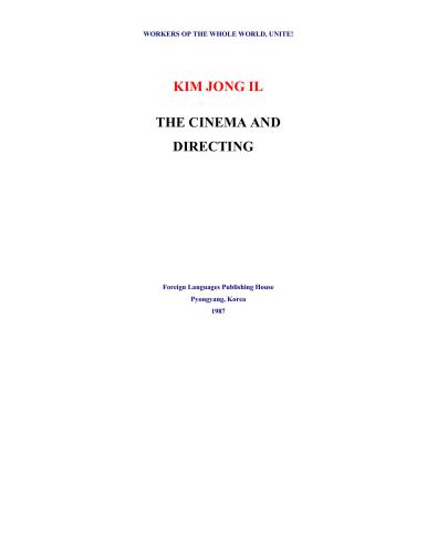 The Cinema and Directing